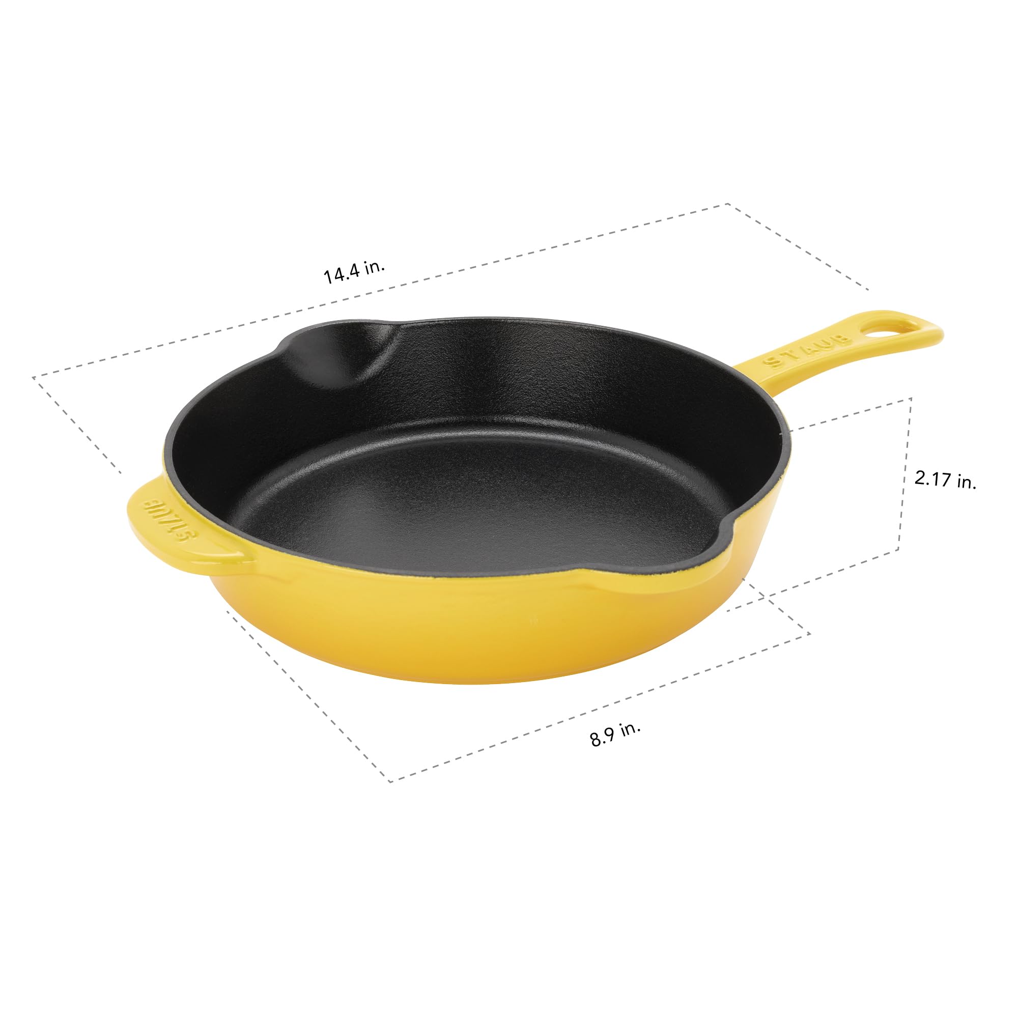 staubフライパン 22cm　シトロン Amazon.com: STAUB Cast Iron 8.5-inch Traditional Deep Skillet